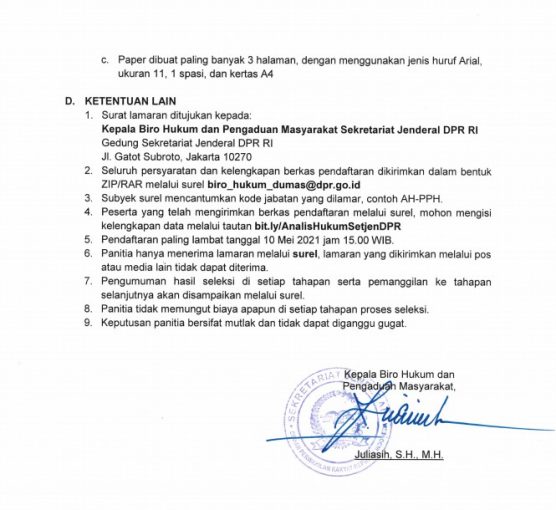 email pengaduan dpr ri